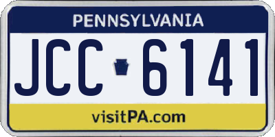 PA license plate JCC6141