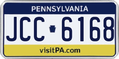 PA license plate JCC6168