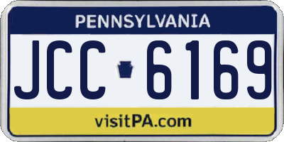 PA license plate JCC6169