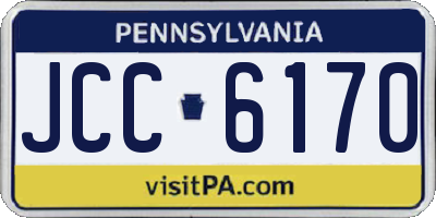 PA license plate JCC6170