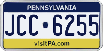 PA license plate JCC6255