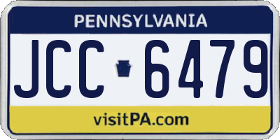 PA license plate JCC6479