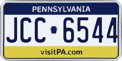 PA license plate JCC6544