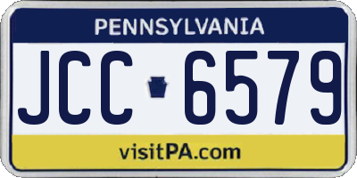 PA license plate JCC6579