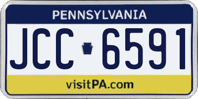 PA license plate JCC6591