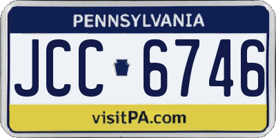 PA license plate JCC6746