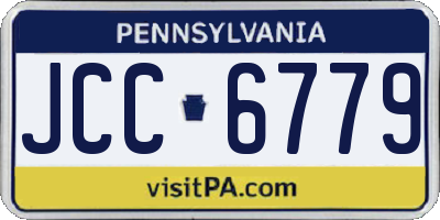 PA license plate JCC6779