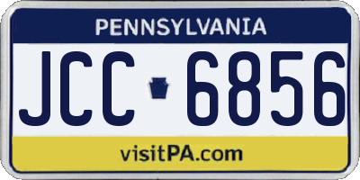 PA license plate JCC6856