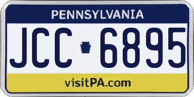 PA license plate JCC6895