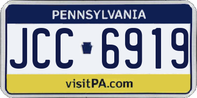 PA license plate JCC6919