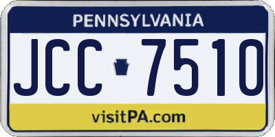 PA license plate JCC7510