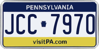 PA license plate JCC7970