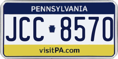 PA license plate JCC8570
