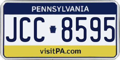 PA license plate JCC8595