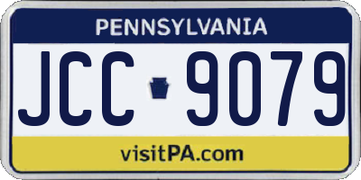 PA license plate JCC9079