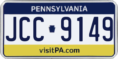 PA license plate JCC9149