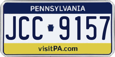 PA license plate JCC9157