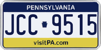 PA license plate JCC9515