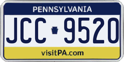 PA license plate JCC9520