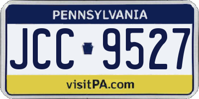 PA license plate JCC9527