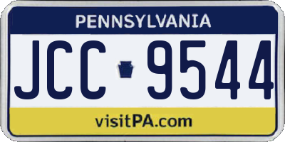 PA license plate JCC9544