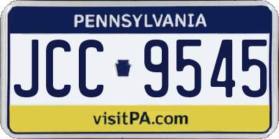 PA license plate JCC9545