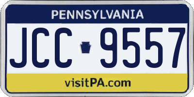 PA license plate JCC9557