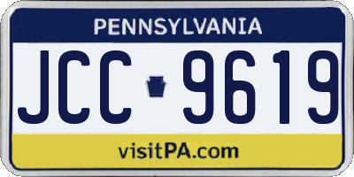 PA license plate JCC9619