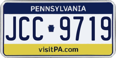 PA license plate JCC9719