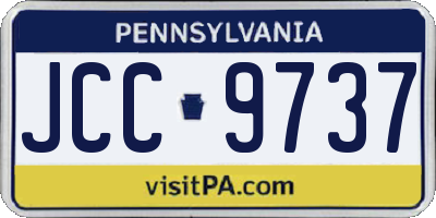 PA license plate JCC9737