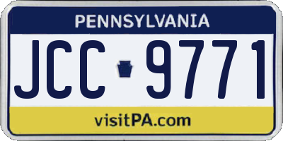 PA license plate JCC9771