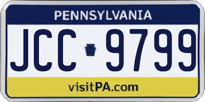 PA license plate JCC9799