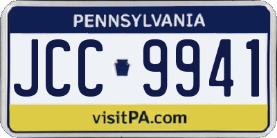 PA license plate JCC9941