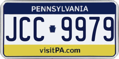 PA license plate JCC9979