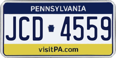 PA license plate JCD4559