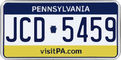PA license plate JCD5459