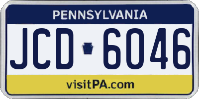 PA license plate JCD6046