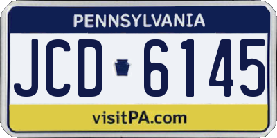 PA license plate JCD6145
