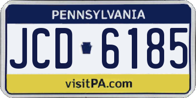 PA license plate JCD6185