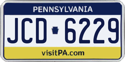 PA license plate JCD6229