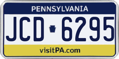 PA license plate JCD6295