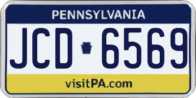 PA license plate JCD6569
