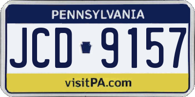 PA license plate JCD9157