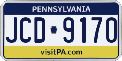 PA license plate JCD9170