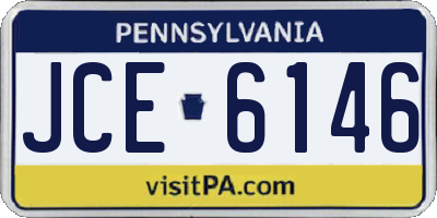 PA license plate JCE6146