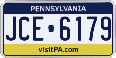 PA license plate JCE6179