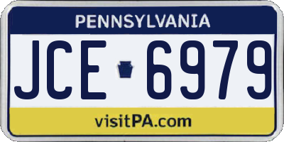 PA license plate JCE6979