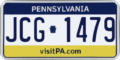 PA license plate JCG1479