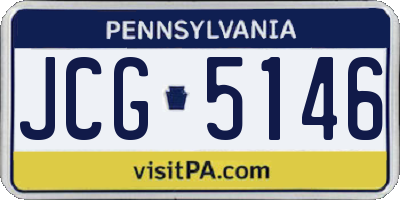 PA license plate JCG5146