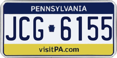 PA license plate JCG6155